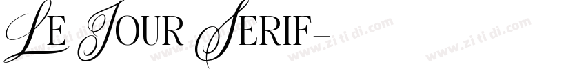 Le Jour Serif字体转换